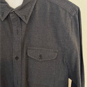 Men's Grey Button-Up Shirt